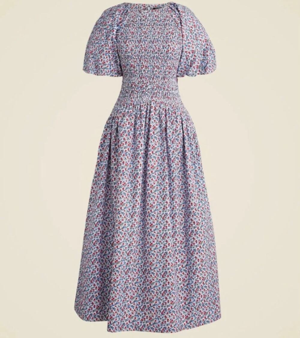 NWT J. Crew Meadow dress in Poppy Cotton Poplin M